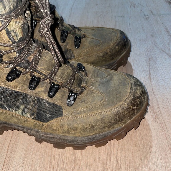 Vintage 05 Rocky Xtreme Stalker Light Camo Hunting Winter Hiking Boots Mens 12 - Picture 4 of 11
